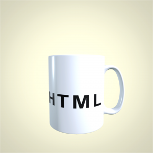 Кружка "I love PHP CSS & HTML"